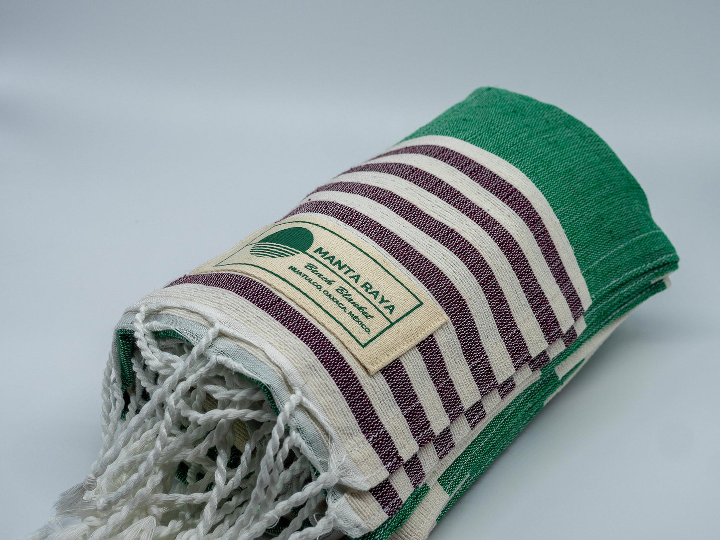 Beige, Wine, Green Flag